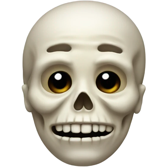 Fat skeleton face emoji