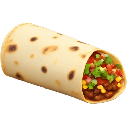 Burrito and salsa emoji