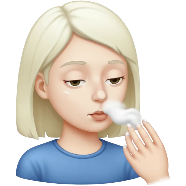 Nose, snorting white powder emoji