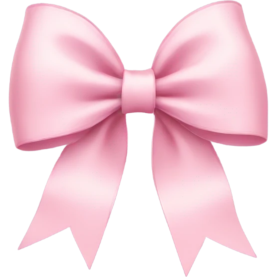 light pink bow emoji