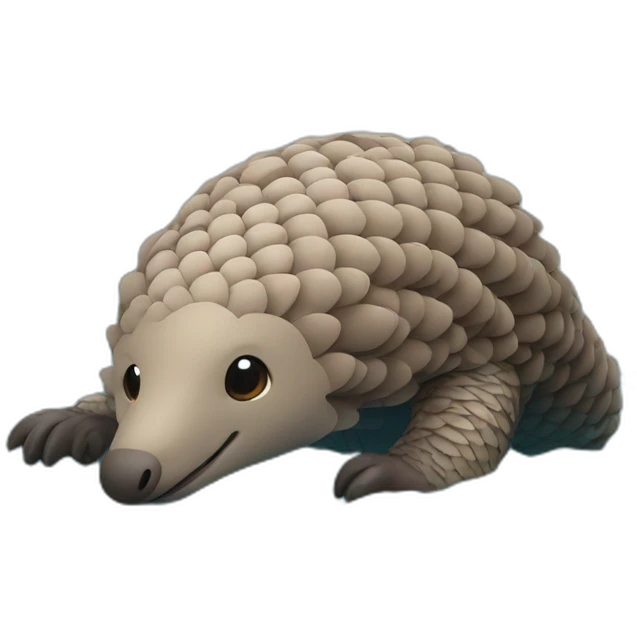 pangolin in the water emoji