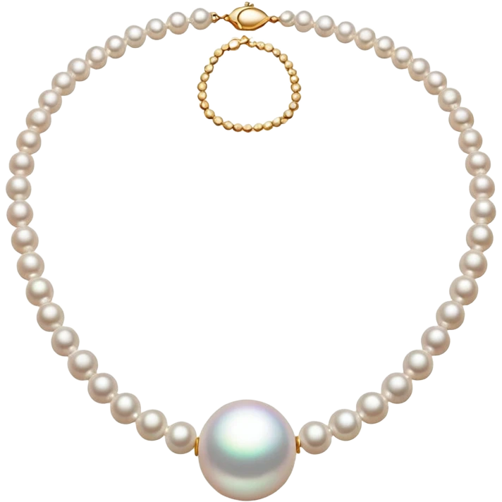 Pearl necklace emoji
