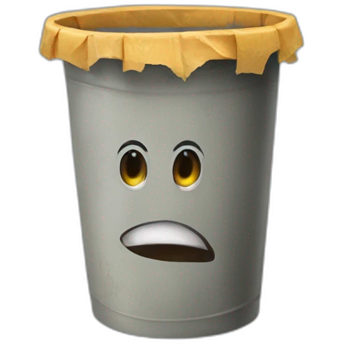 Basura con moscas emoji