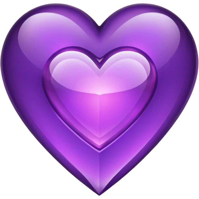 heart with purple gothic crystal emoji