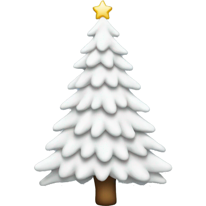 White Christmas tree emoji