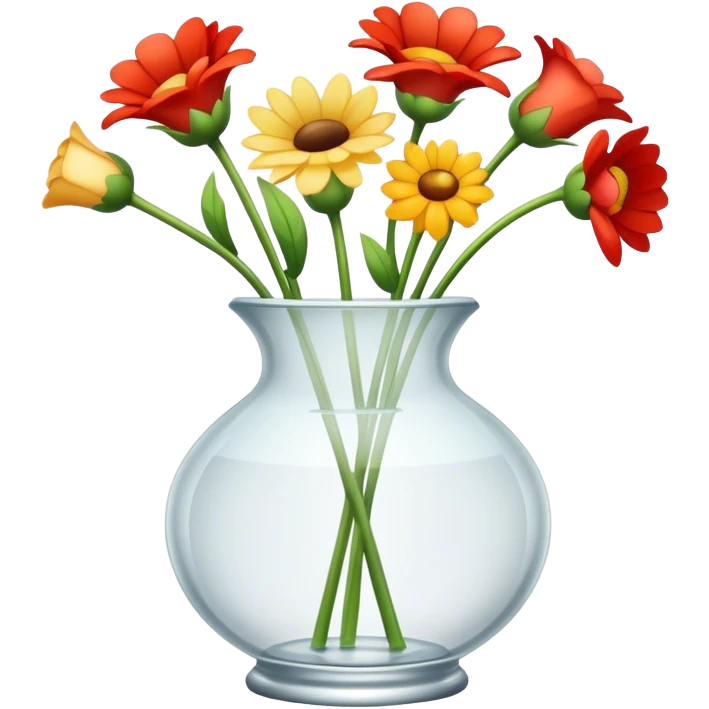 empty flower vase emoji