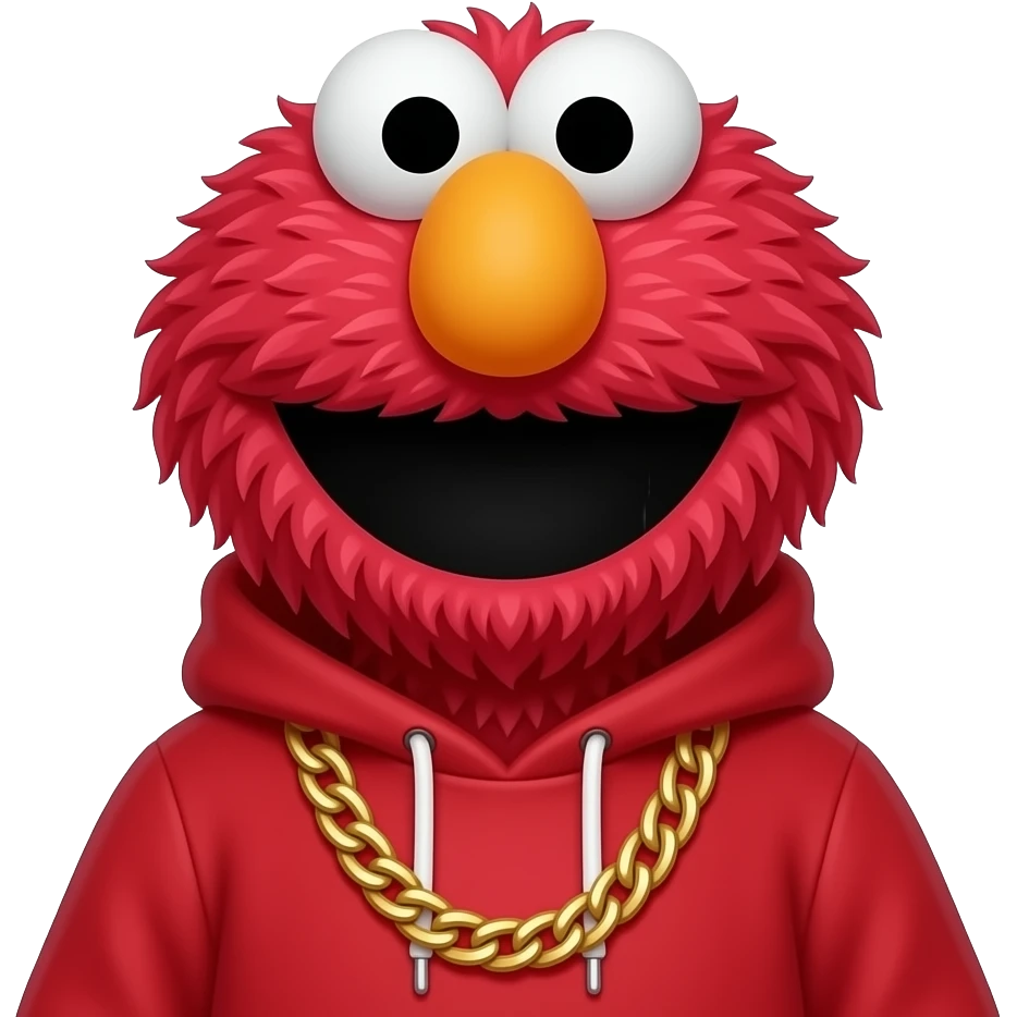 Thuglife gangster sesame street cartoon emoji