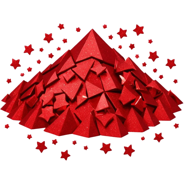 red glitter setor emoji
