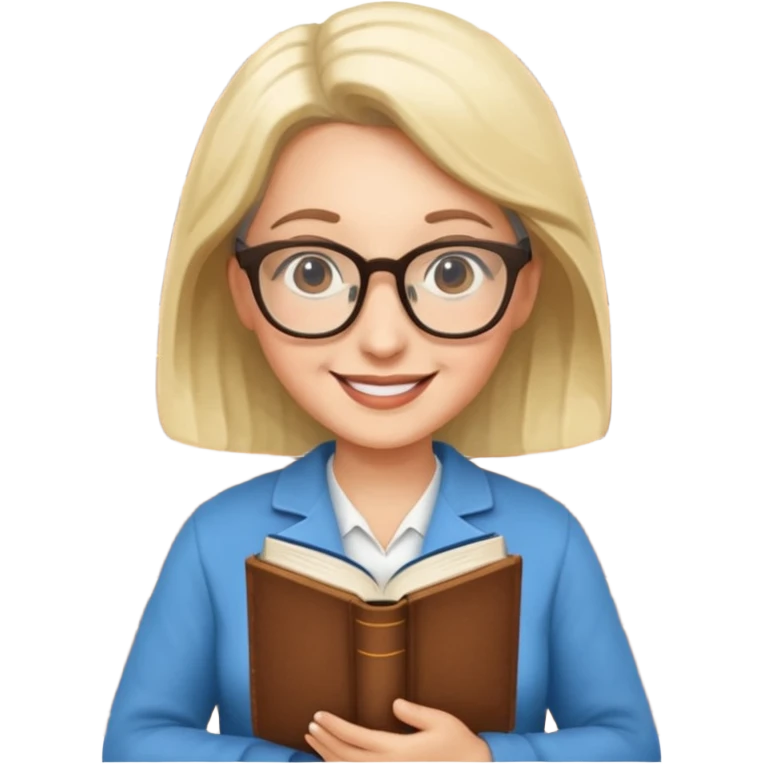 The wise librarian emoji
