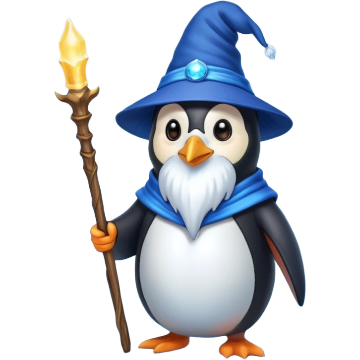 Penguin Wizard emoji