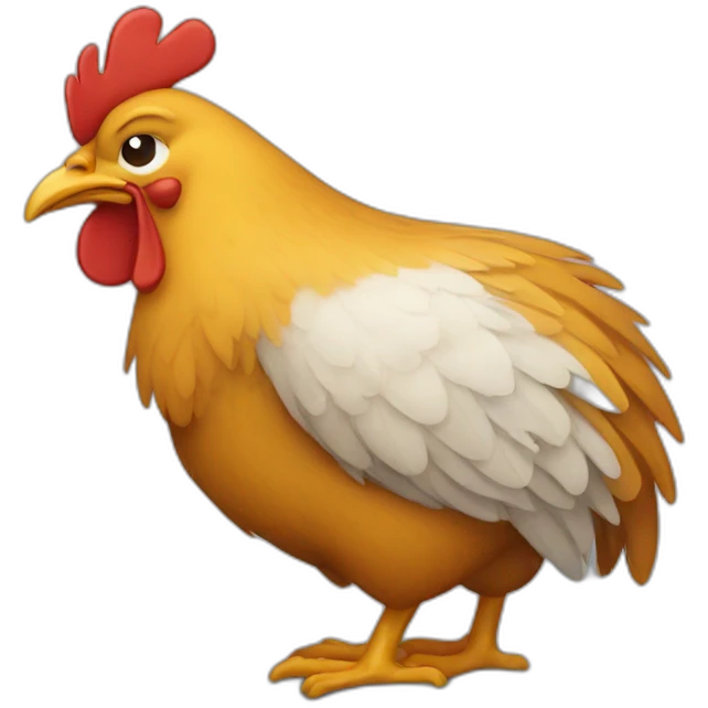 sleepy chicken emoji