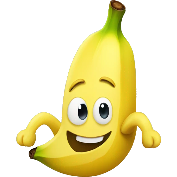 happy banana emoji