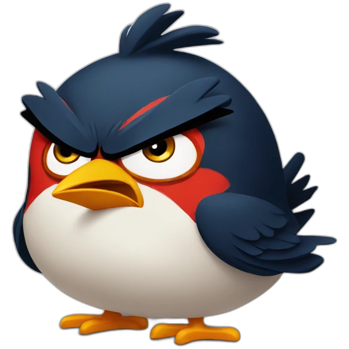 Angry bird emoji