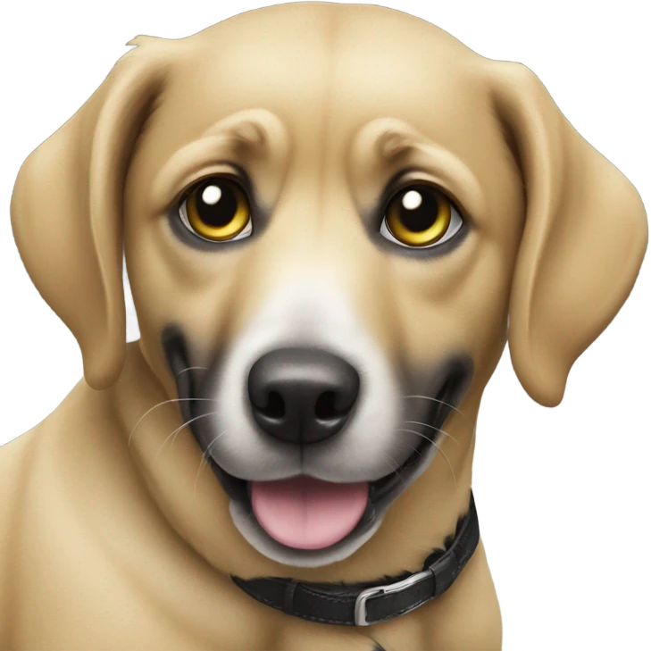 Dog that’s black with yellow on ￼stomach ￼ emoji