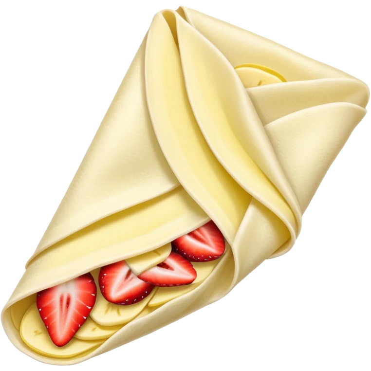 Strawberry banana crepe  emoji