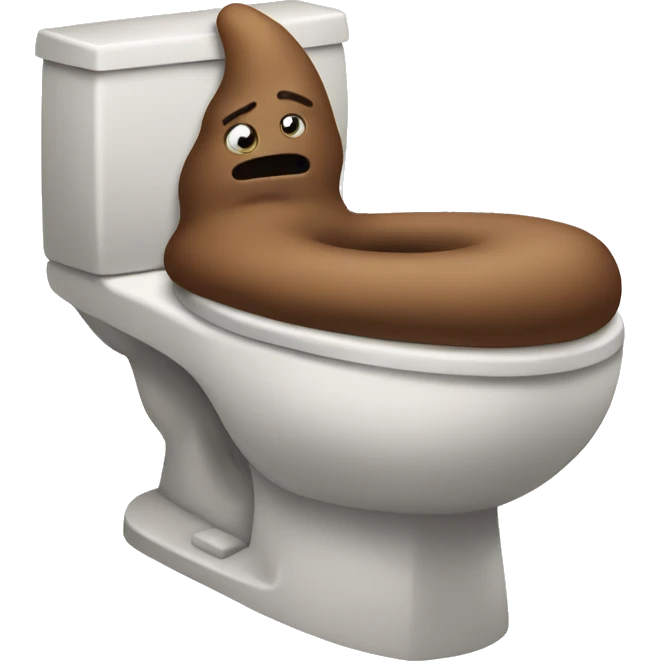 poop in a toilet emoji