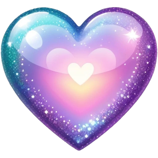 glitter heart emoji