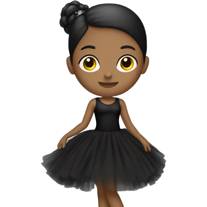 black Ballerina dress emoji