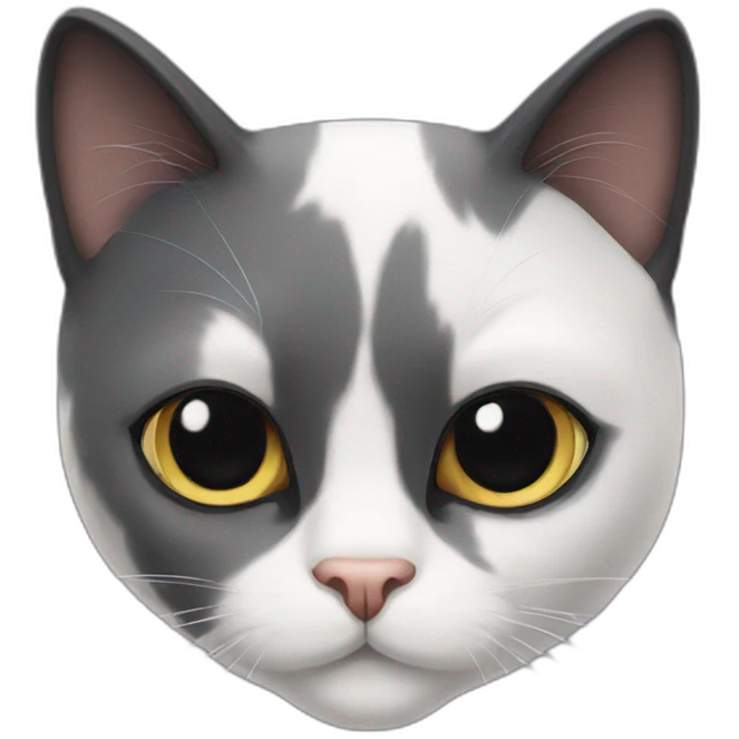 Tuxedo cat emoji