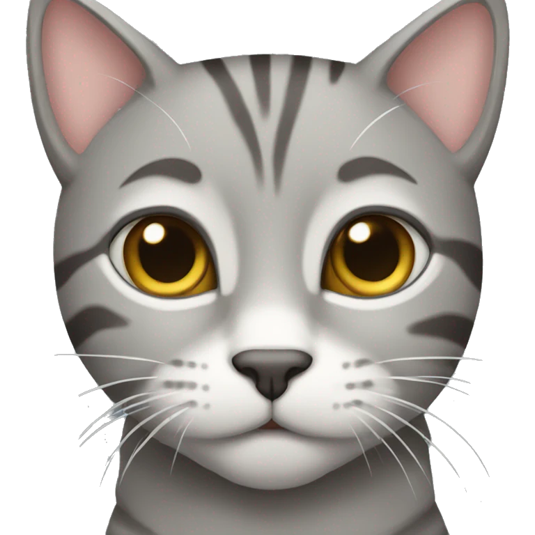 grey tabby cat emoji