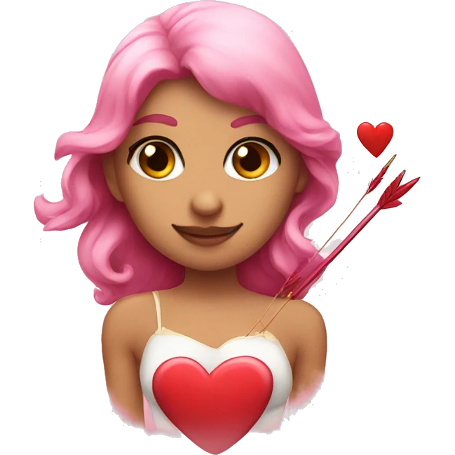 love arrow cupid girl emoji