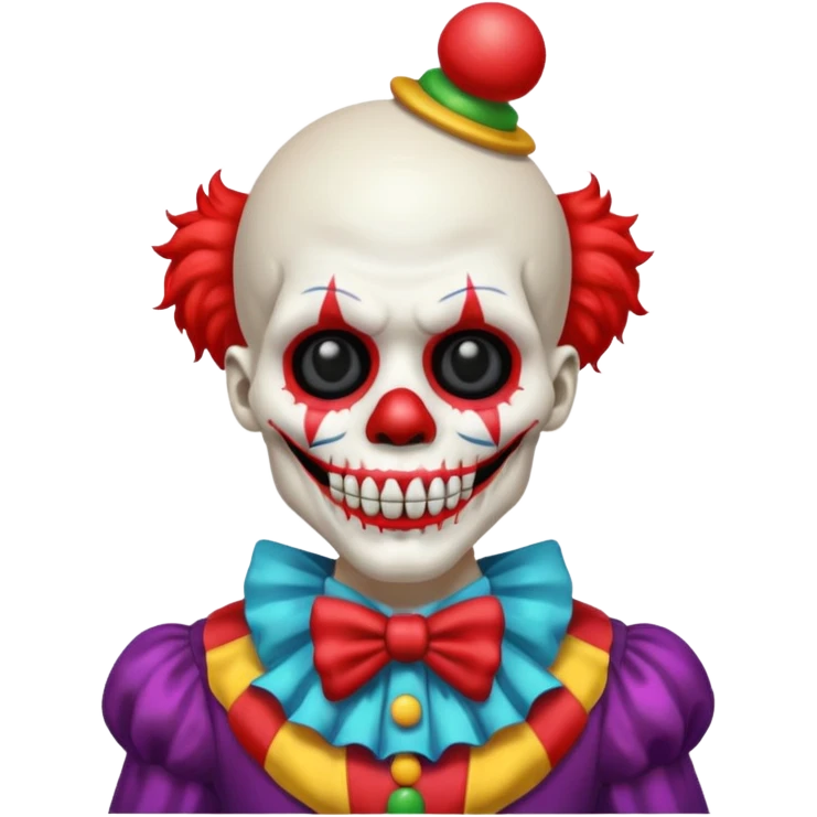 skeleton clown emoji