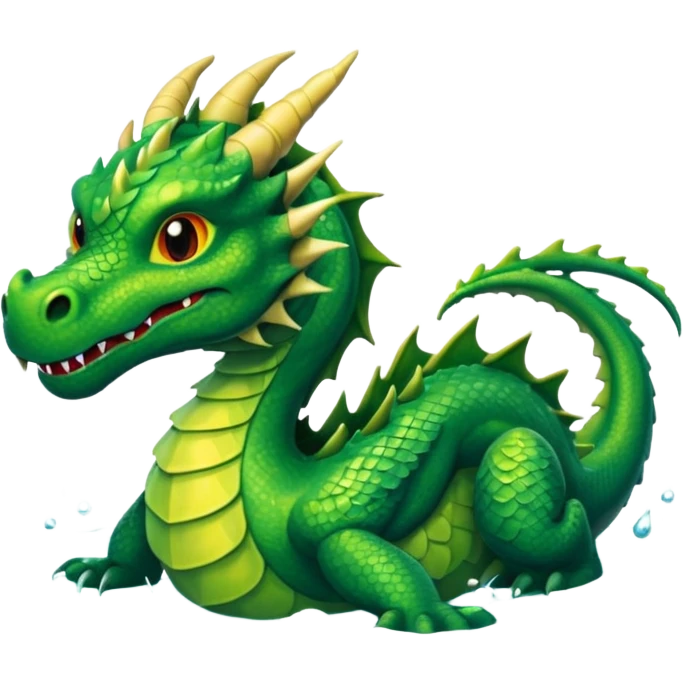 dragon in the waterrrrr emoji