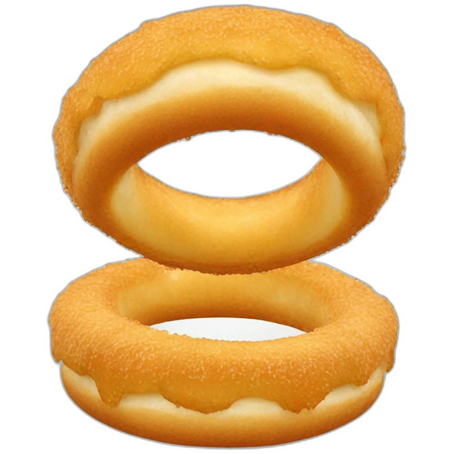 two onion rings emoji