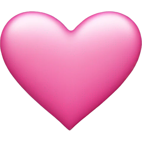 Pink love heart emoji