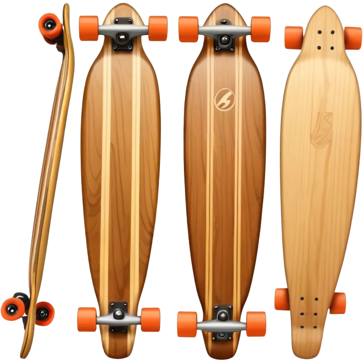 Wooden Longboard emoji