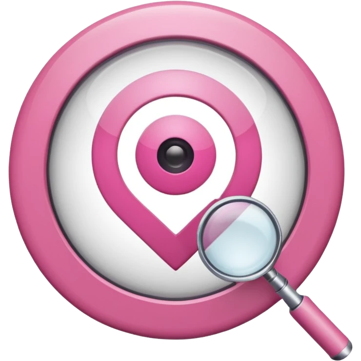 mix light pink dark pink and white girly wifi internet with a magnifying glass emoji