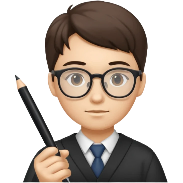 студент учится с дисциплиной и фокусом emoji