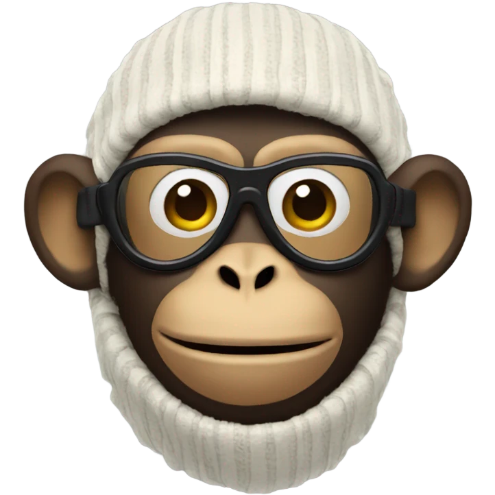 monkey with ski mask emoji