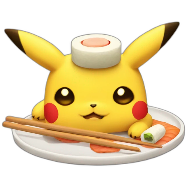 pikachu-sleep-sushi emoji