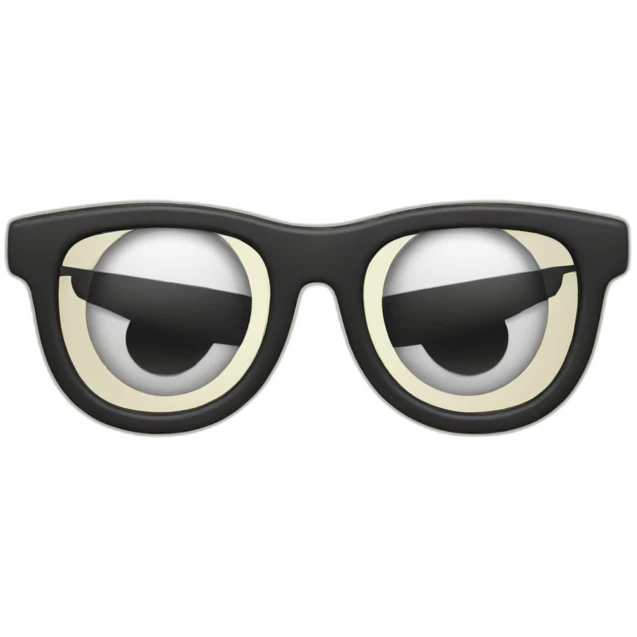 wink emoji with glasses emoji
