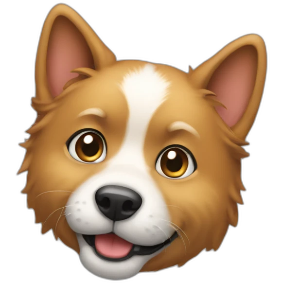 Un chien chat emoji