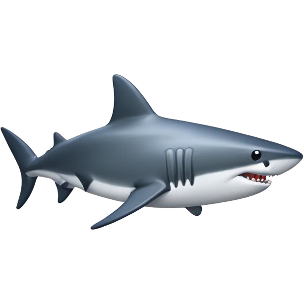 An ikea shark (blahaj) with muscles, thick neck, gold chain around neck, and diamond ring on the fin emoji
