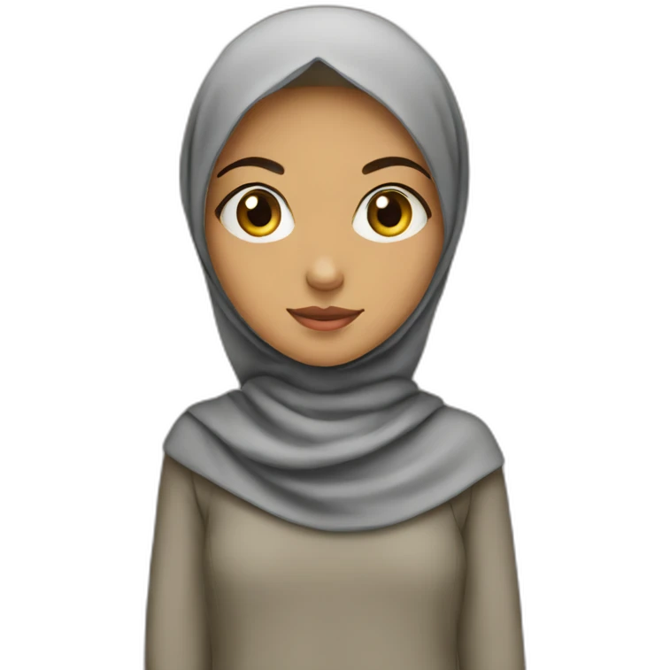 Muslim girl wearing the hijab  emoji