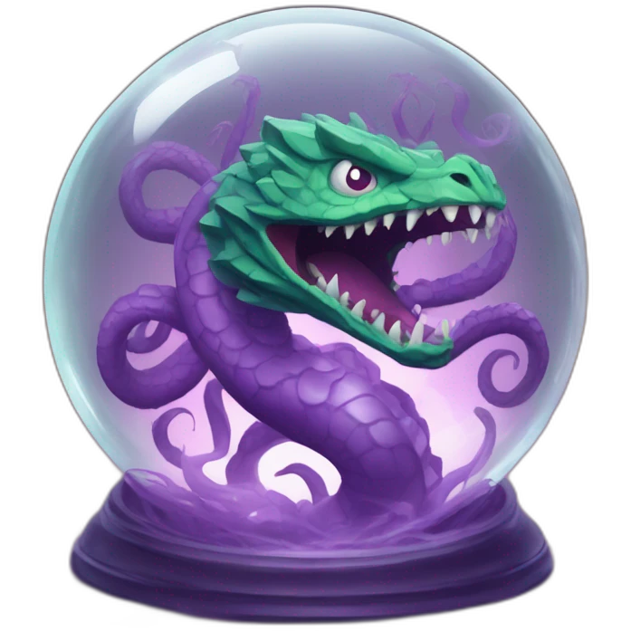 hydra in breacking crystal ball emoji