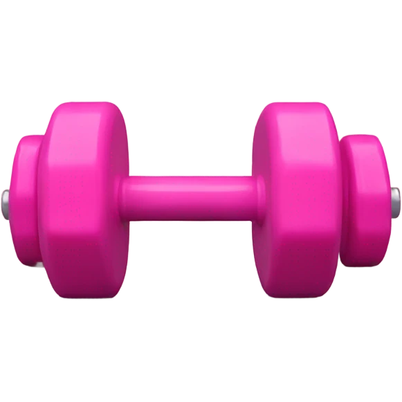 Pink dumbells emoji