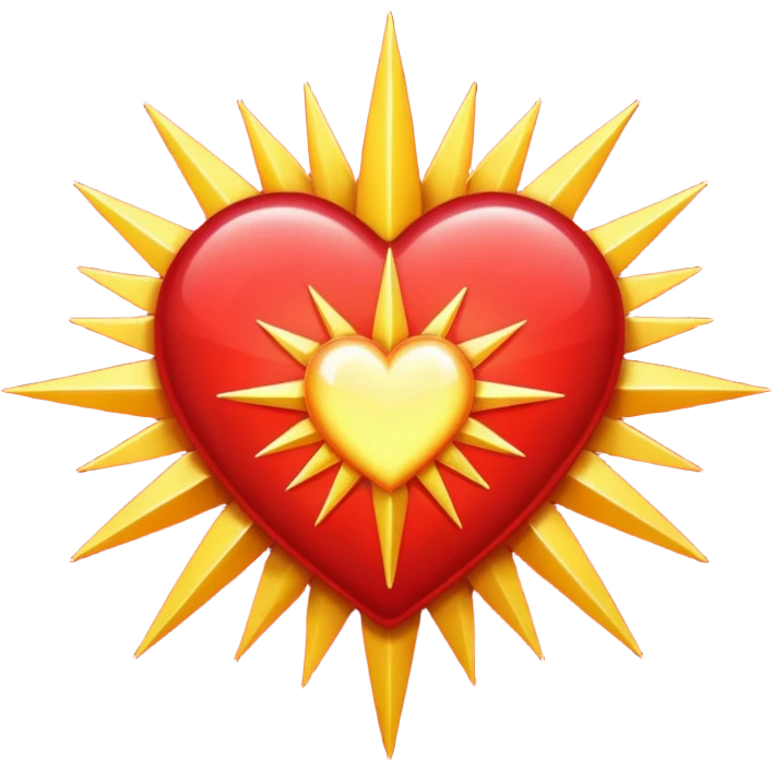 heart with a starburst effect emoji