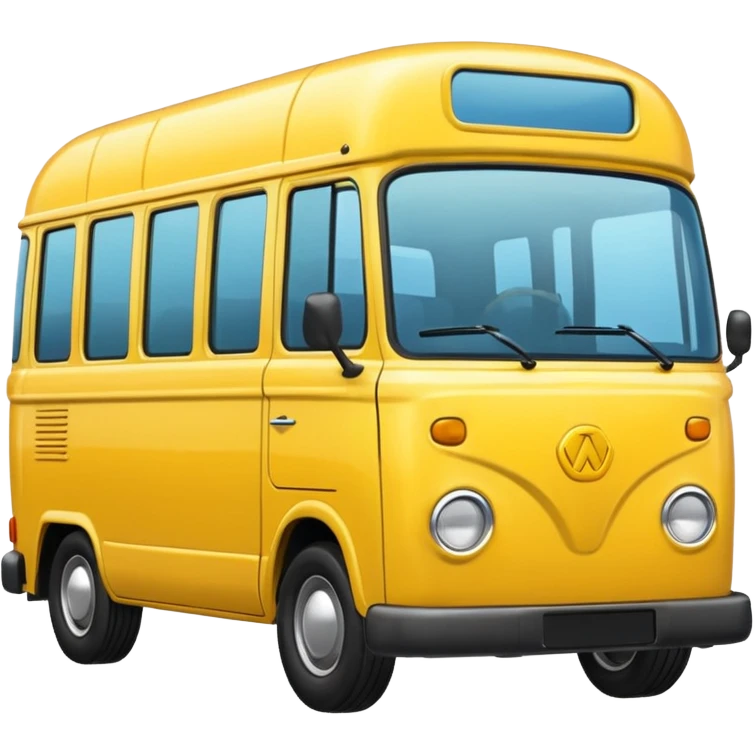 yellow minibus emoji