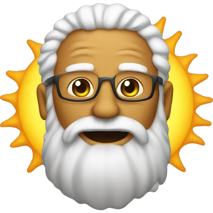 the sun as a senior emoji