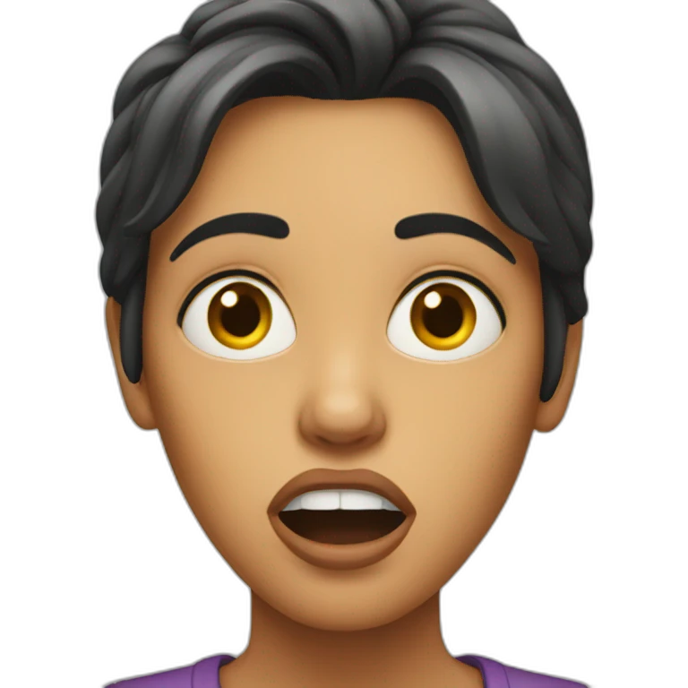 shocked woman emoji