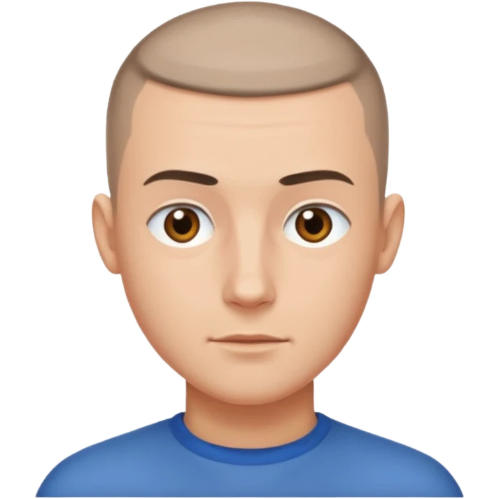 man with buzzcut emoji