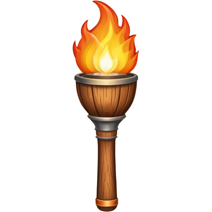 a torch on fire emoji