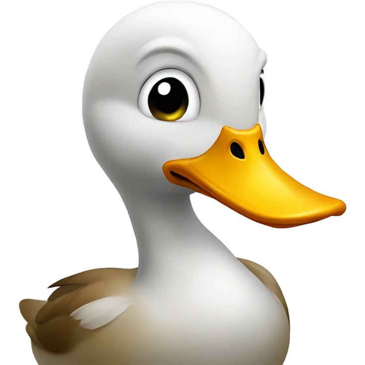 Duck hding  emoji