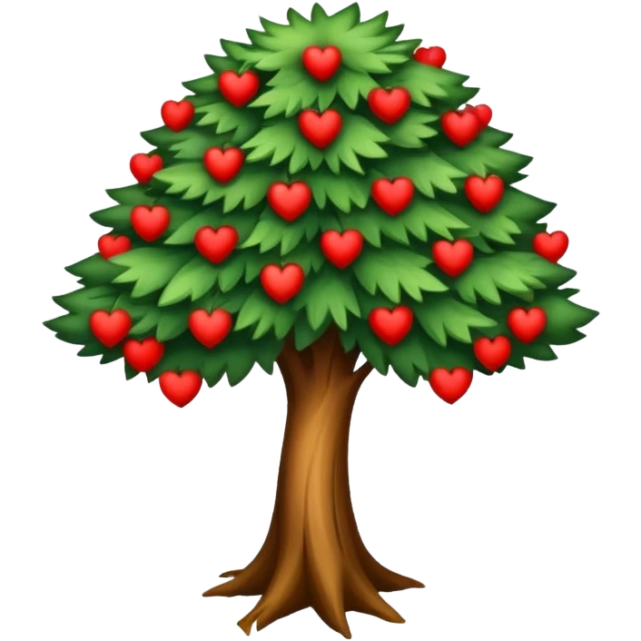 Moño con árbol  emoji