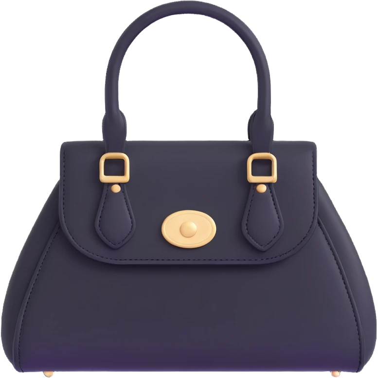 Black cute goth purse emoji