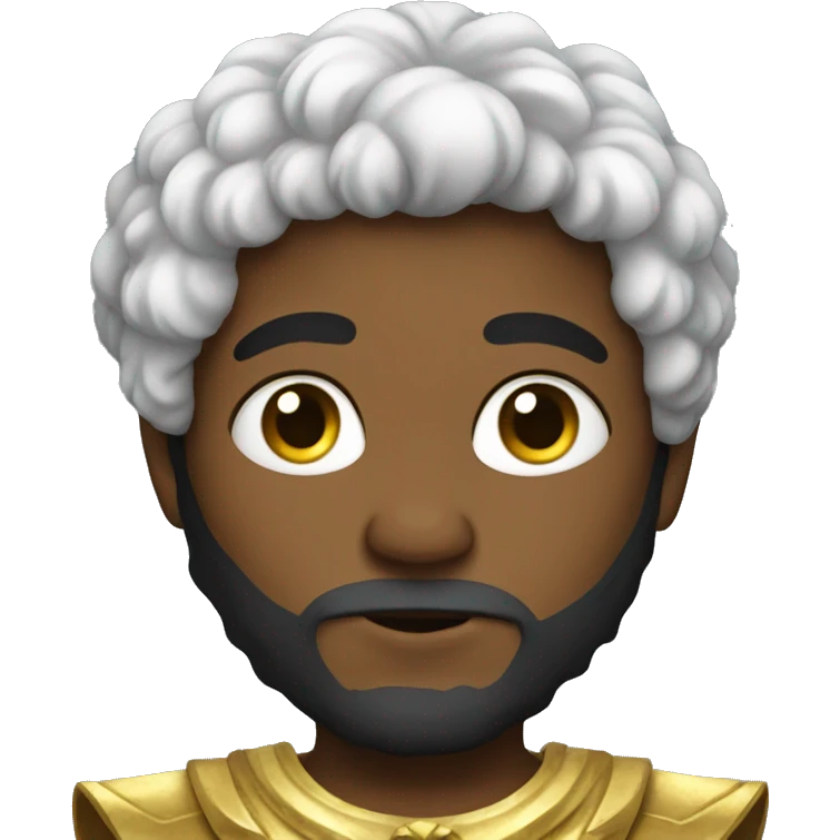 boy in a costume of zeus emoji